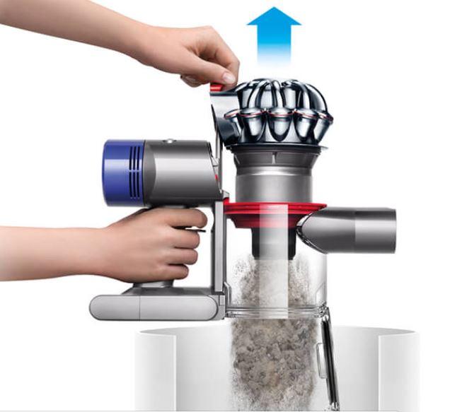 Dyson vacuum dirt bin