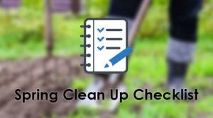 spring clean up checklist