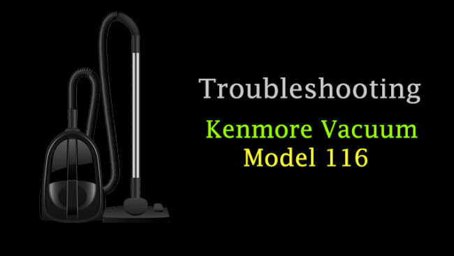 how to take apart a kenmore vacuum model 116