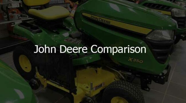 John Deere x350 vs 240 