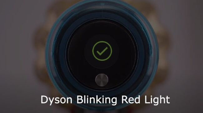 dyson blinking red light