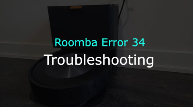 roomba error 34 troubleshooting